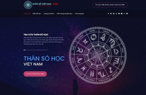 Thần số Việt Nam - Trang Web tra cứu thần số học luận giải tương đối chính xác
