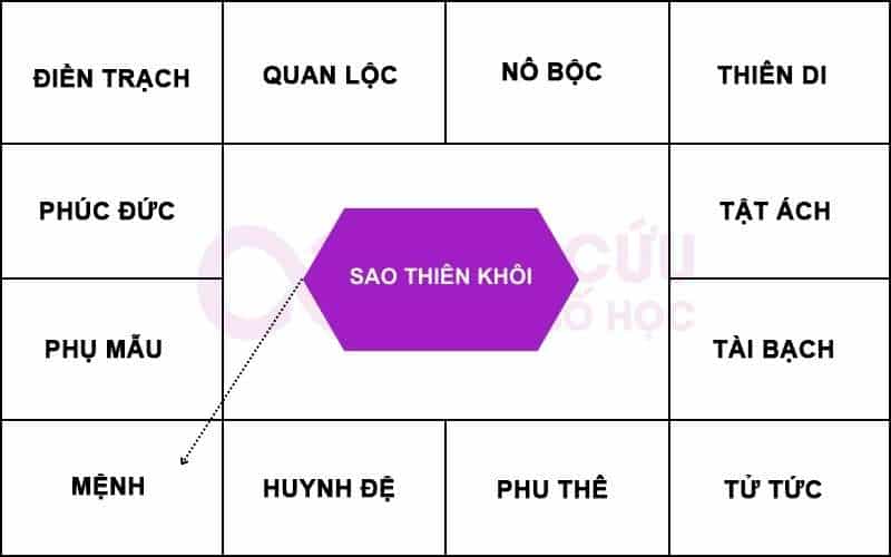 Sao Thiên Khôi ở cung Mệnh